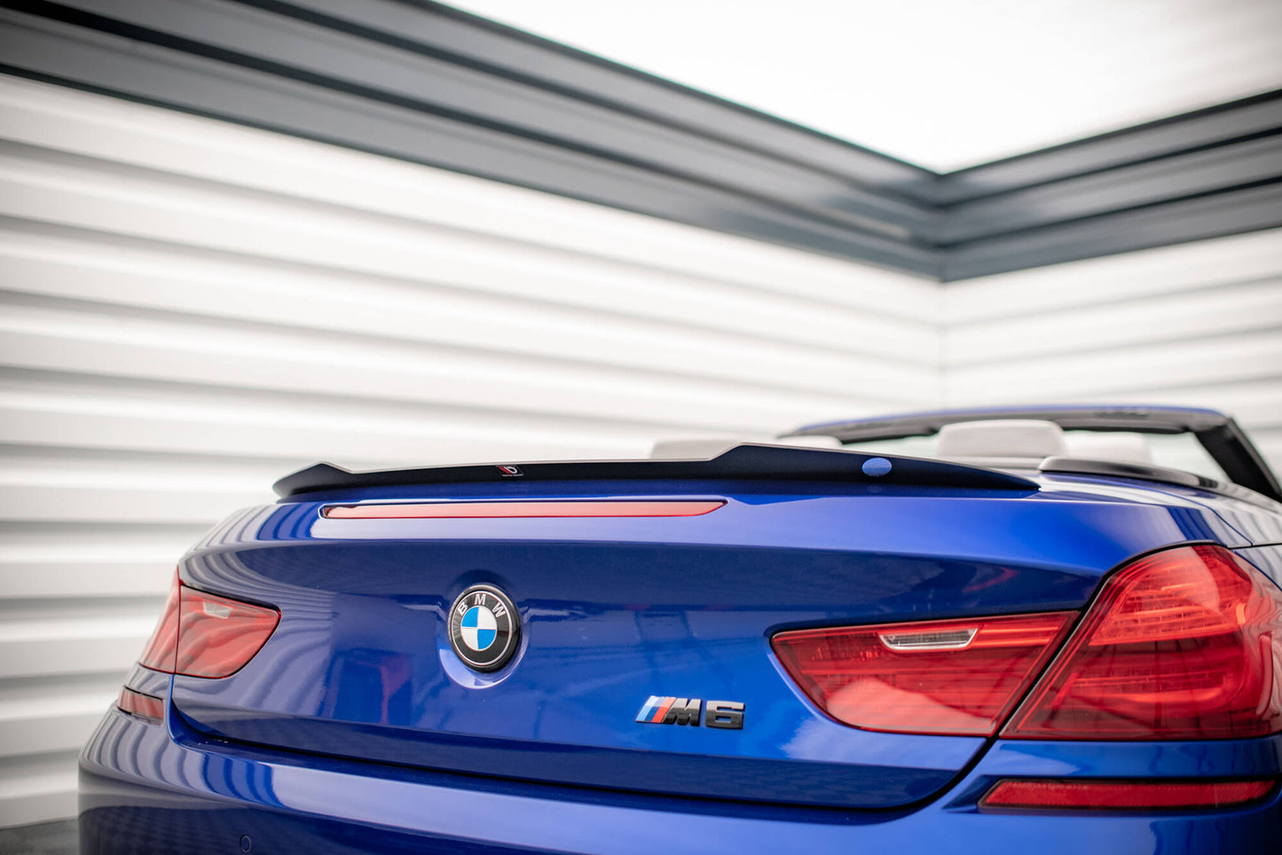 Maxton Spoiler CAP für BMW M6 / 6 M-Paket Cabriolet F12 schwarz Hochglanz