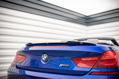 Maxton Spoiler CAP für BMW M6 / 6 M-Paket Cabriolet F12 schwarz Hochglanz