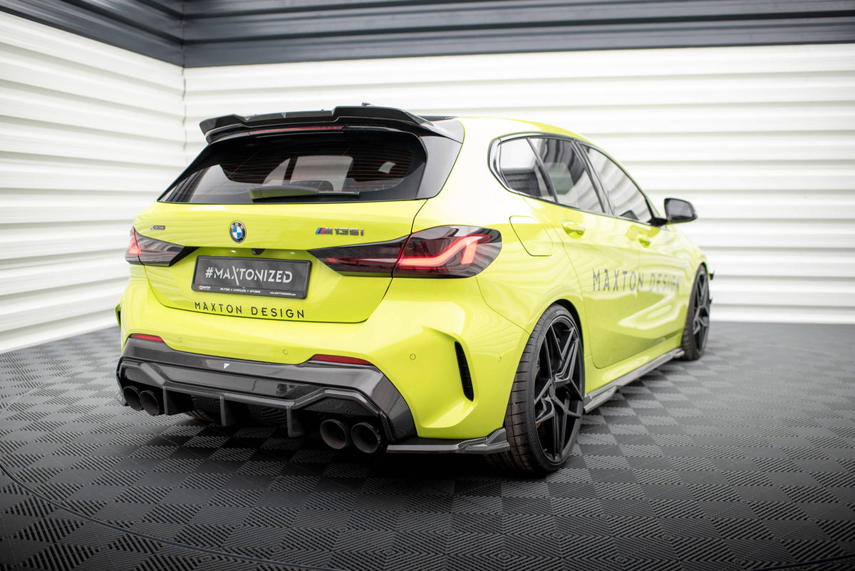 Maxton Carbon Fiber Heck Ansatz Flaps Diffusor für BMW 1er F40 M-Paket/ M135i