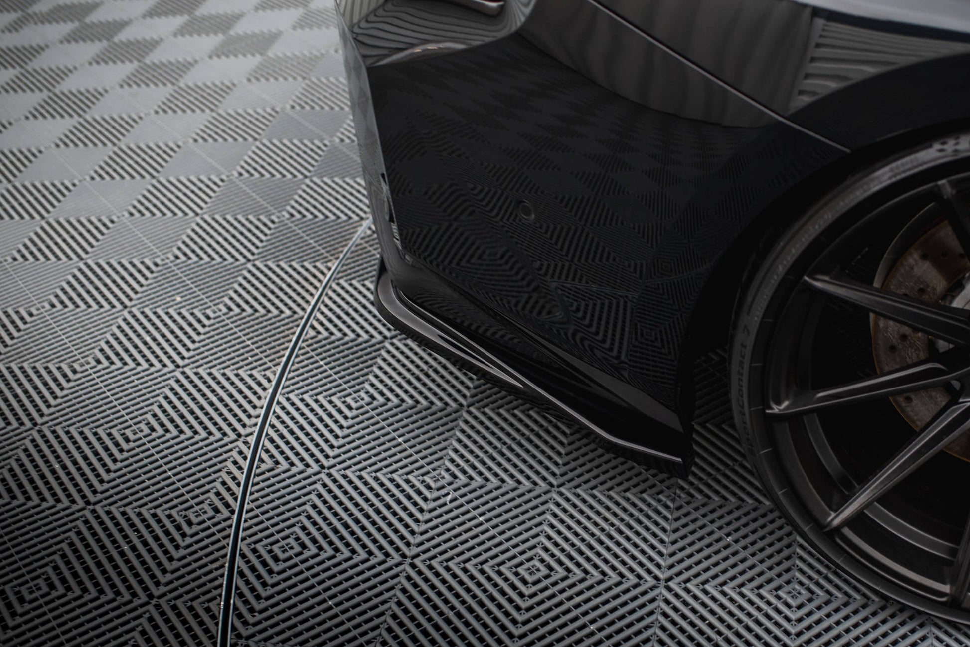 Maxton Heck Ansatz Flaps Diffusor V.5 für BMW M2 G87 schwarz Hochglanz