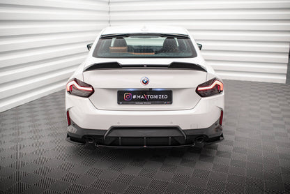 Maxton Mittlerer Diffusor Heck Ansatz für BMW 2 Coupe M-Paket G42 schwarz Hochglanz