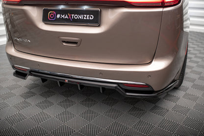 Maxton Mittlerer Diffusor Heck Ansatz DTM Look für Chrysler Pacifica Mk2 schwarz Hochglanz