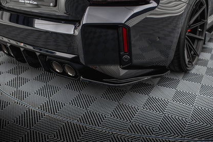 Maxton Heck Ansatz Flaps Diffusor V.5 für BMW M2 G87 schwarz Hochglanz
