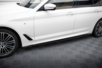 Maxton Seitenschweller Ansatz für V.2 für BMW 5er M-Paket G30 / G31 schwarz Hochglanz