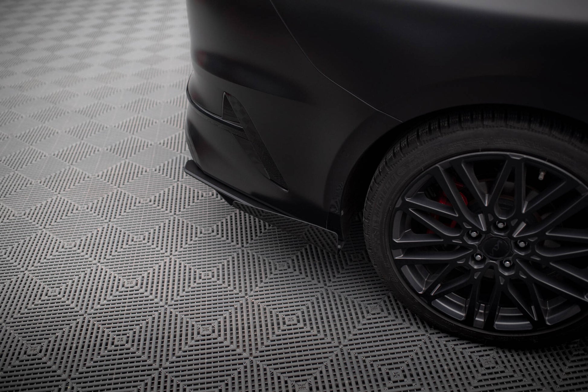 Maxton Street Pro Heck Ansatz Flaps Diffusor +Flaps für Kia Proceed GT Mk1 Facelift schwarz Hochglanz