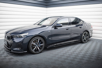 Maxton Seitenschweller Ansatz für V.1 für BMW 5er M-Paket G60 schwarz Hochglanz