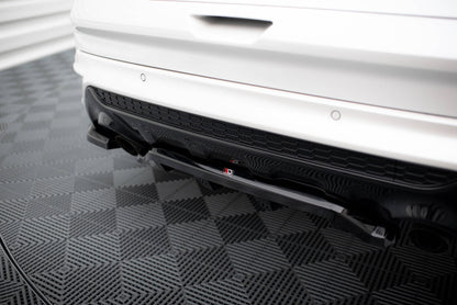 Maxton Mittlerer Diffusor Heck Ansatz DTM Look für Ford Kuga ST-Line Mk2 schwarz Hochglanz