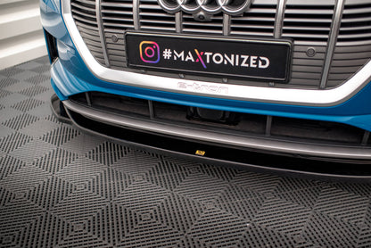 Maxton Front Ansatz V.1 für Audi e-tron schwarz Hochglanz