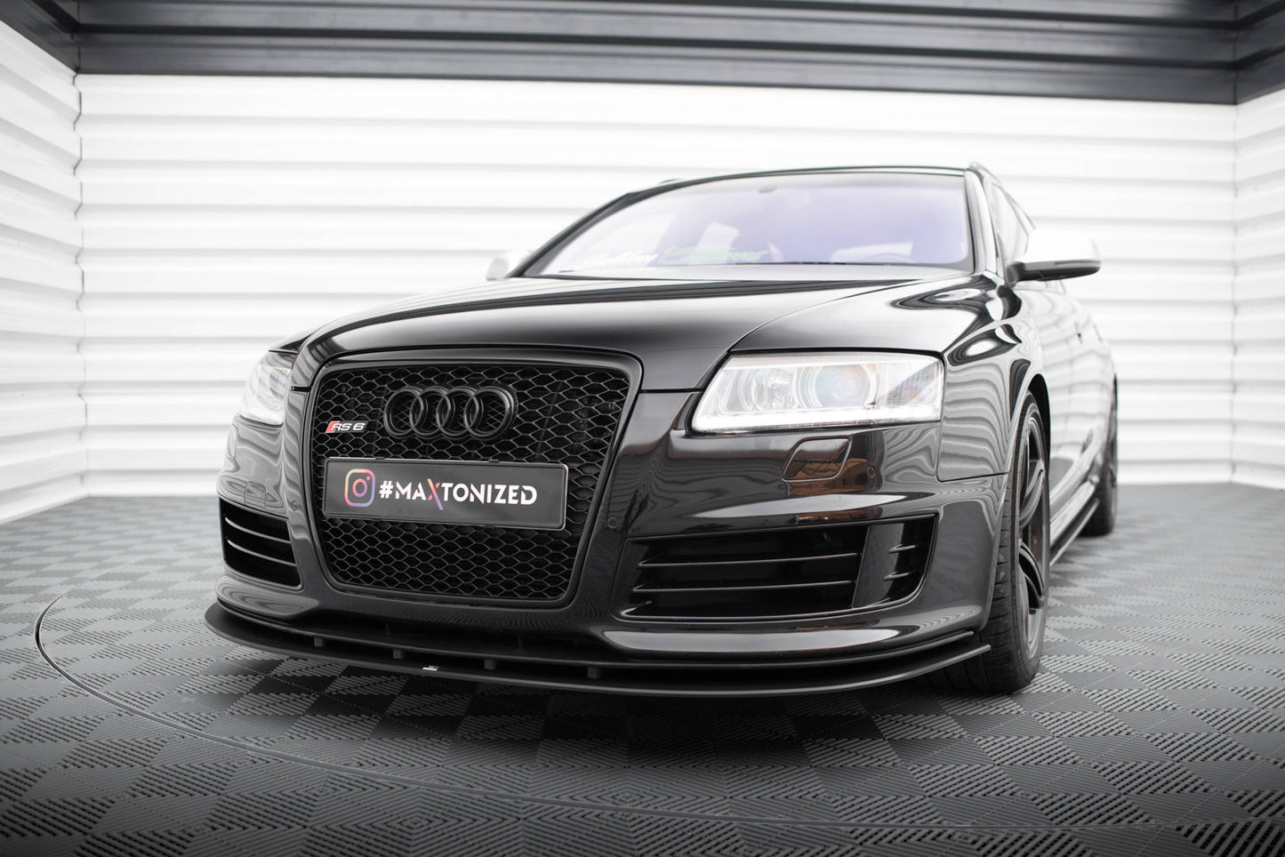Maxton Street Pro Front Ansatz für für Audi RS6 Avant C6