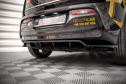 Maxton Mittlerer Diffusor Heck Ansatz DTM Look für BMW i3 Mk1 Facelift schwarz Hochglanz