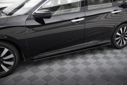 Maxton Side Flaps Honda Civic Mk10 schwarz Hochglanz