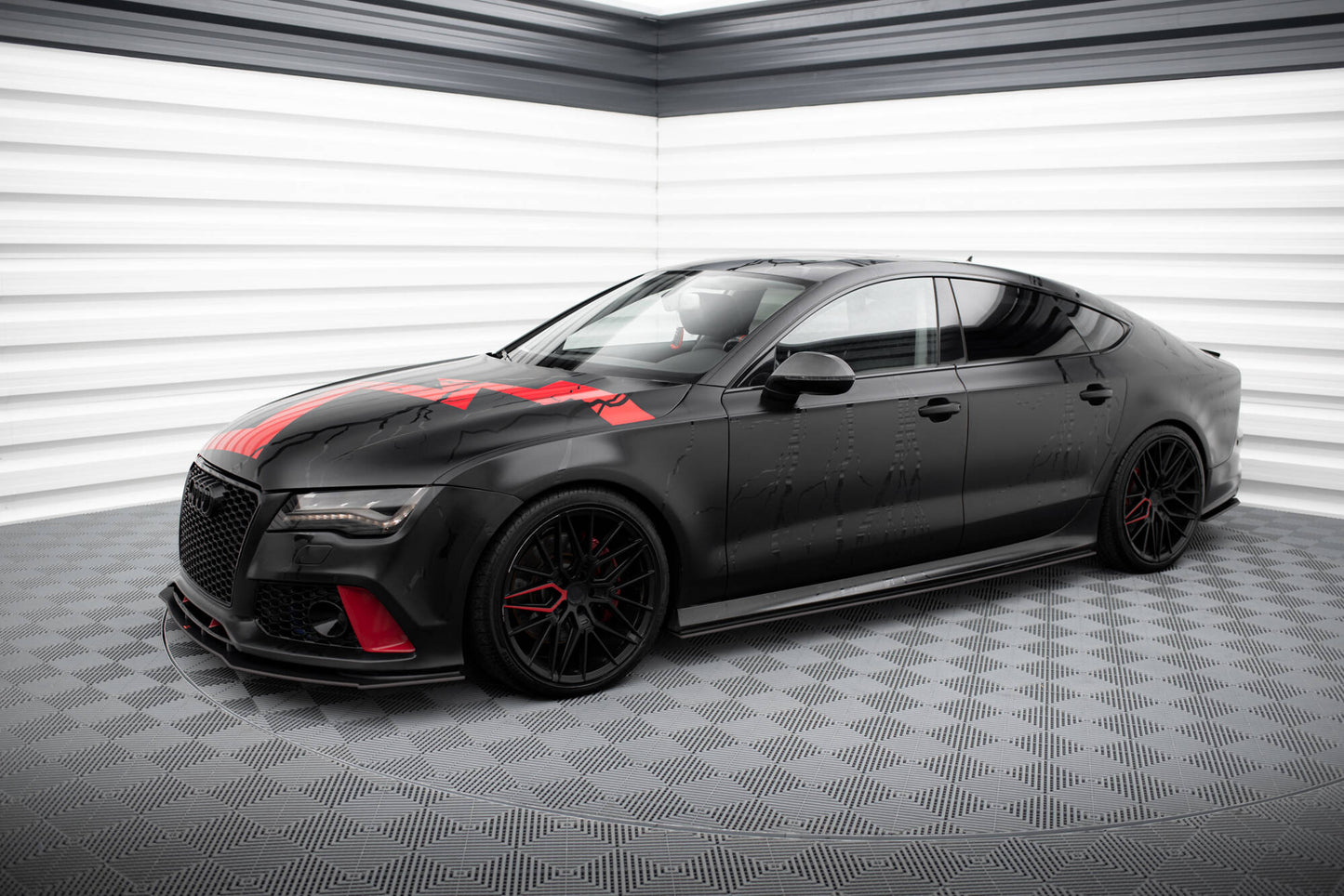 Maxton Street Pro Seitenschweller Ansatz für Audi A7 S-Line C7