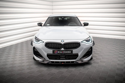 Maxton Front Ansatz V.2 für BMW 2 Coupe M-Paket / M240i G42 schwarz Hochglanz