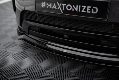 Maxton Front Ansatz für Land Rover Range Rover Evoque HSE Dynamic Mk1 Facelift schwarz Hochglanz
