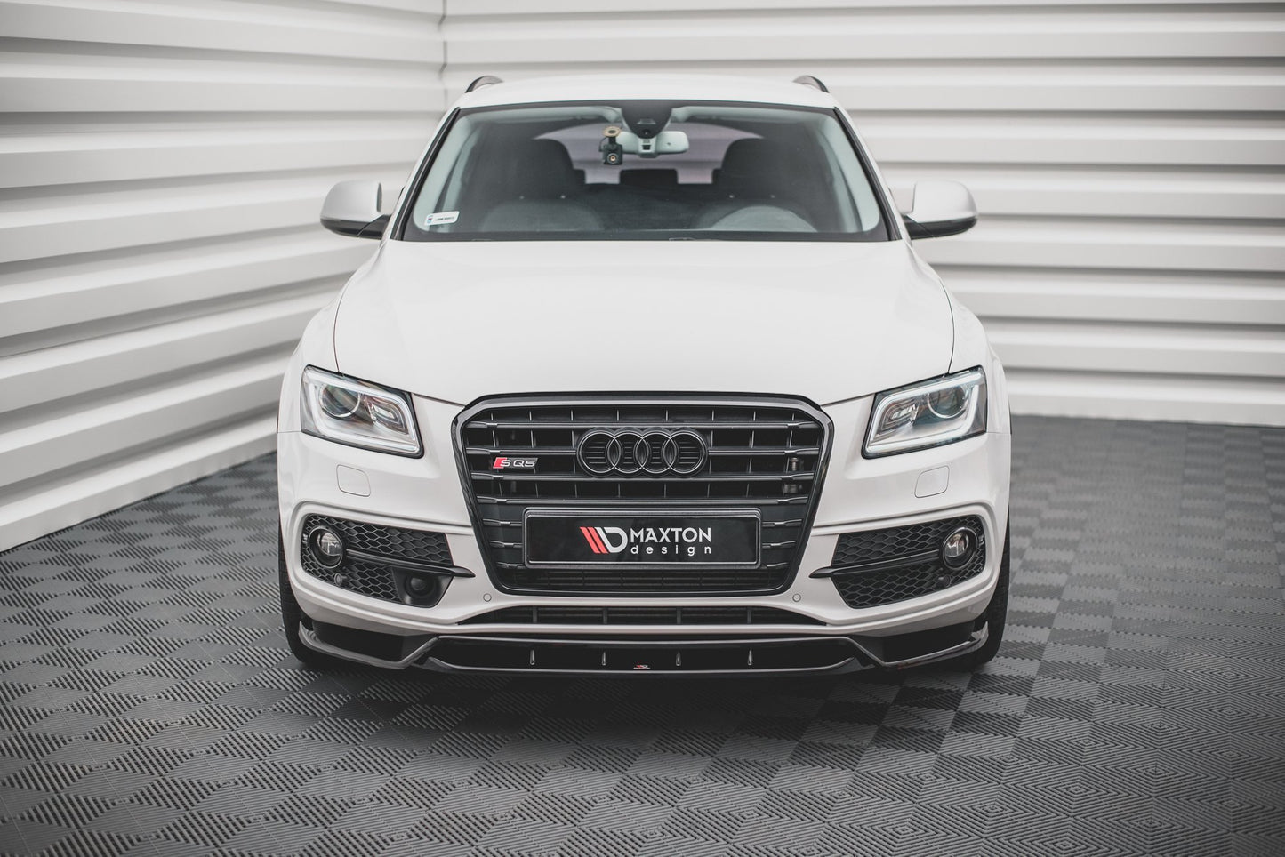 Maxton Front Ansatz für Audi SQ5 Mk1 (8R) Carbon Look
