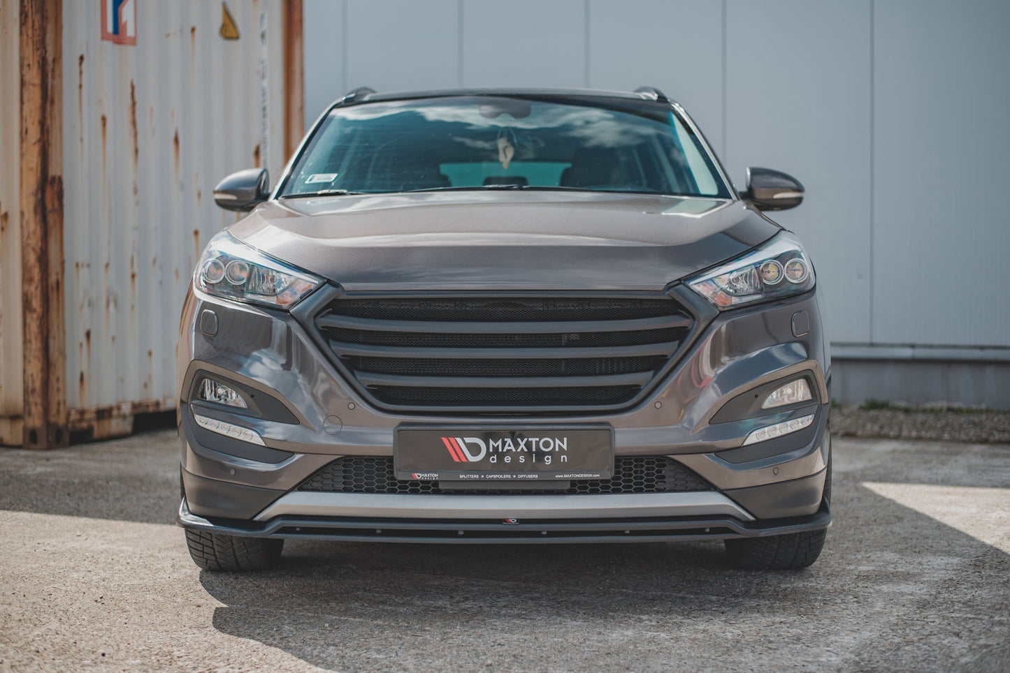 Maxton Front Ansatz für Hyundai Tucson Mk3 schwarz matt