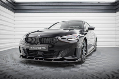 Maxton Front Ansatz V.3 für BMW 2 Coupe G42 schwarz Hochglanz