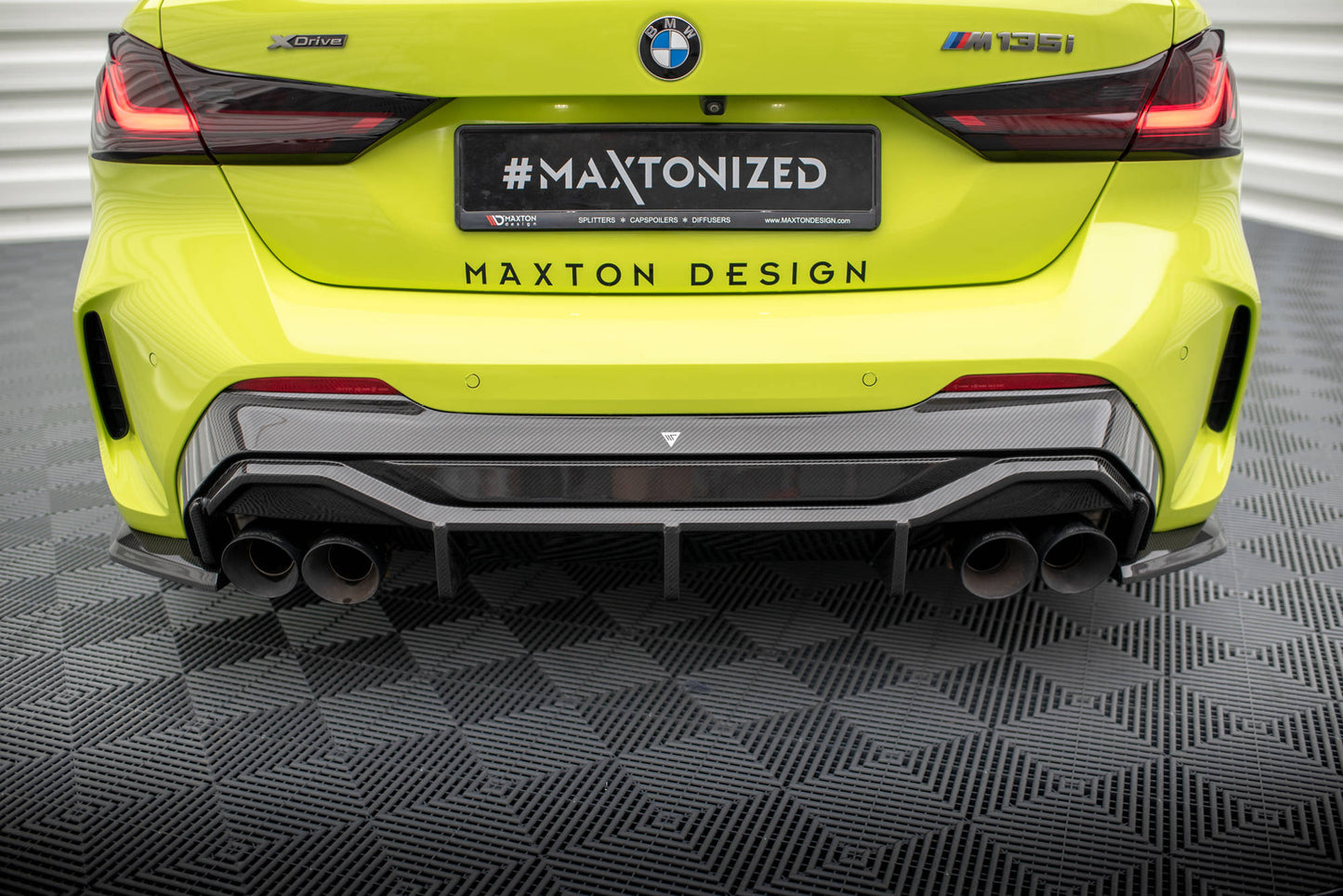 Maxton Carbon Fiber Diffusor Heck Ansatz V.1 für BMW 1er F40 M-Paket/ M135i