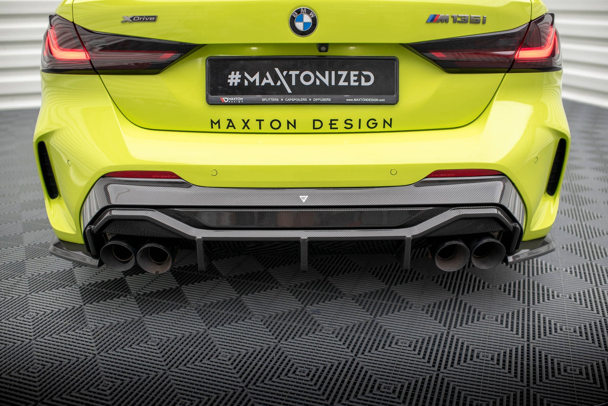 Maxton Carbon Fiber Diffusor Heck Ansatz V.1 für BMW 1er F40 M-Paket/ M135i