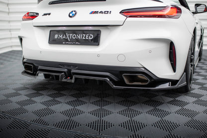 Maxton Mittlerer Diffusor Heck Ansatz DTM Look für BMW Z4 M40i G29 schwarz Hochglanz