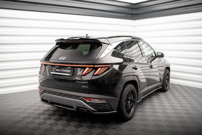 Maxton Spoiler CAP für Hyundai Tucson Mk4 schwarz Hochglanz