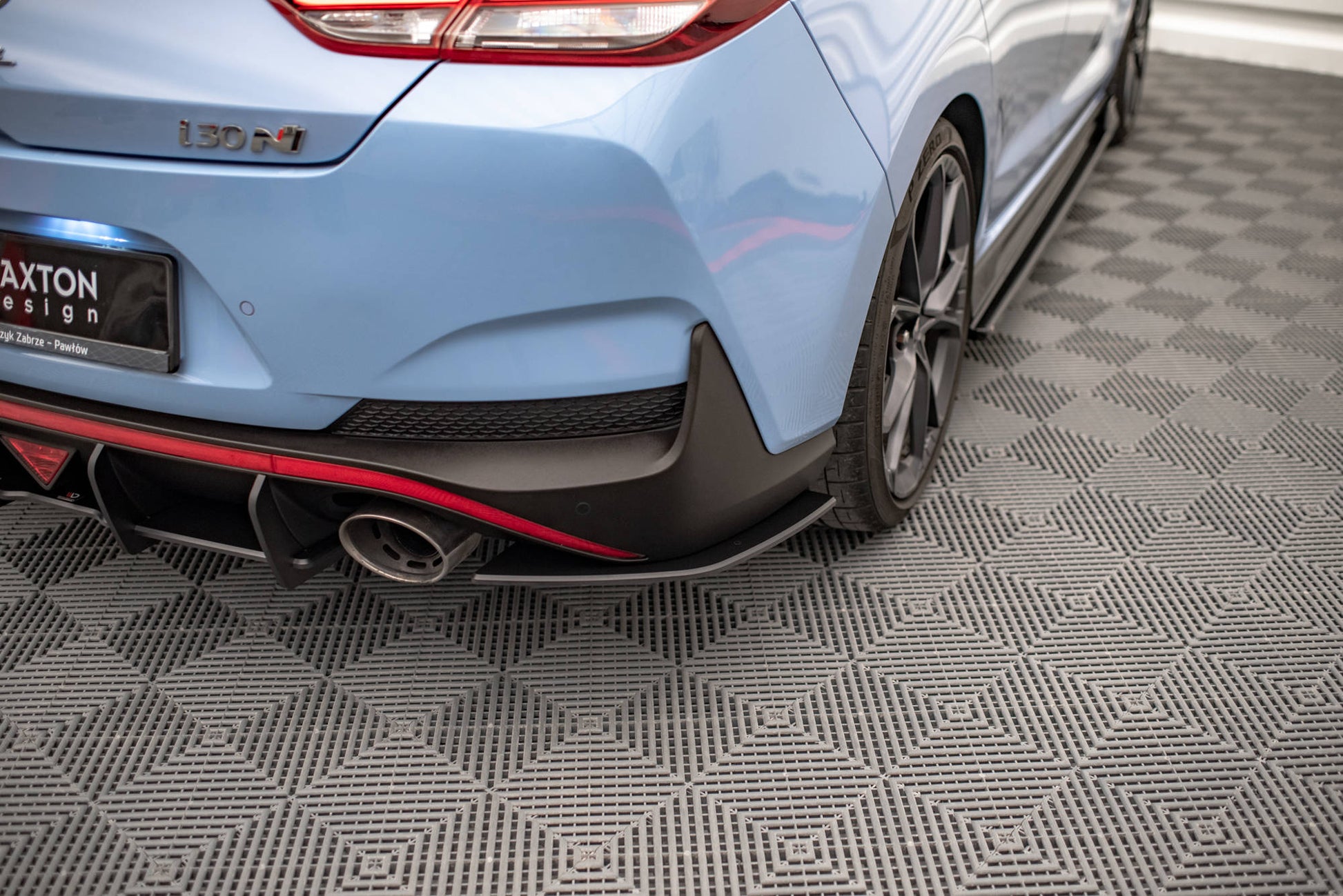 Maxton Street Pro Heck Ansatz Flaps Diffusor für Hyundai I30 N Fastback Mk3 Facelift