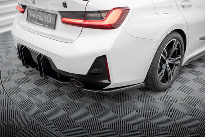 Maxton Heck Ansatz Flaps Diffusor für BMW M-Paket G20 / G21 Facelift schwarz Hochglanz