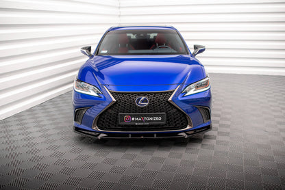 Maxton Front Ansatz V.2 für Lexus ES F Sport Mk7 schwarz Hochglanz