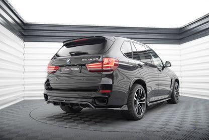Maxton Mittlerer Diffusor Heck Ansatz DTM Look für BMW X5 M-Paket F15 schwarz Hochglanz