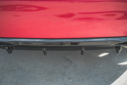 Maxton Diffusor Heck Ansatz für + Endschalldampfer Sportauspuff Attrappe Peugeot 308 GT Mk2 Facelift