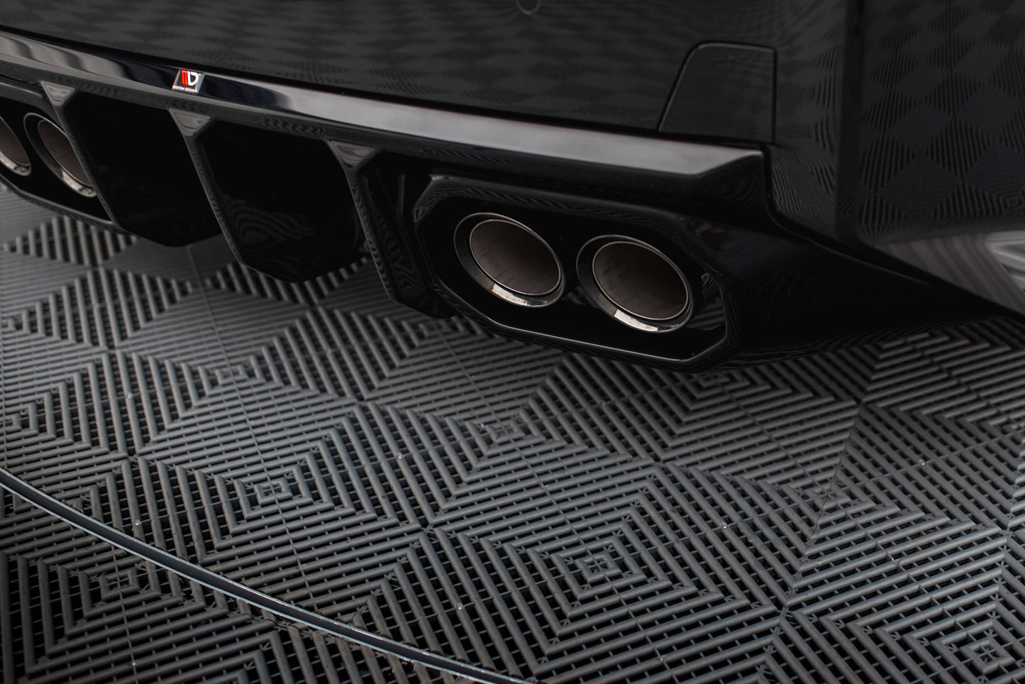 Maxton Diffusor Heck Ansatz V.2 für BMW M2 G87 schwarz Hochglanz
