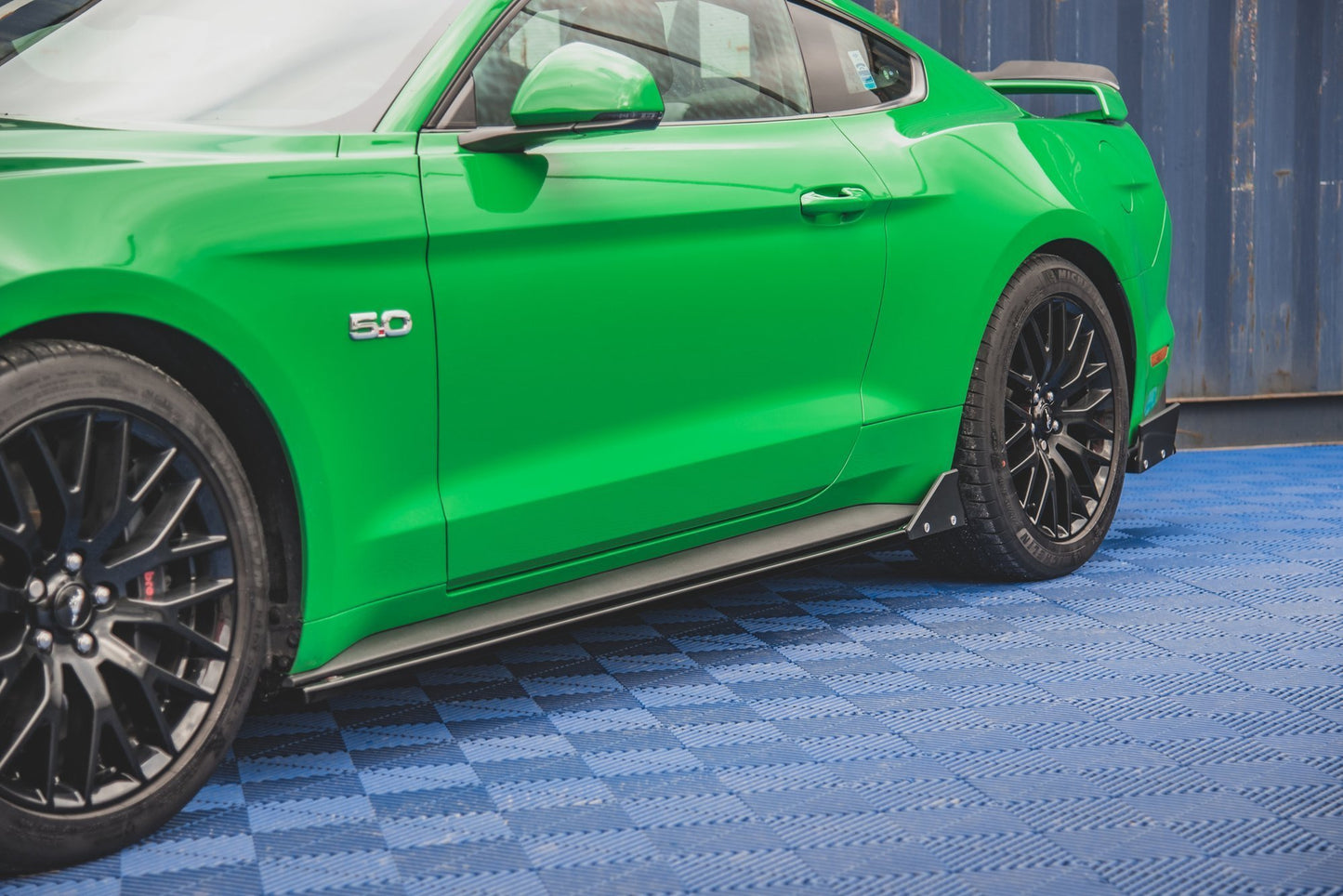Maxton Seitenschweller Ansatz für + Flaps  Ford Mustang GT Mk6 Facelift