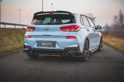 Maxton Heck Ansatz Flaps Diffusor V.7 +Flaps für Hyundai I30 N Mk3 Hatchback
