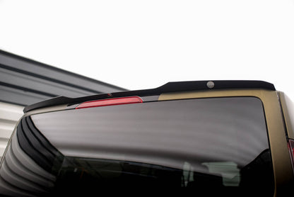 Maxton Spoiler CAP für Ford Tourneo Custom Mk1 Facelift schwarz Hochglanz