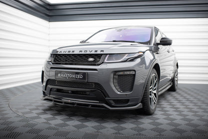 Maxton Front Ansatz für Land Rover Range Rover Evoque HSE Dynamic Mk1 Facelift schwarz Hochglanz