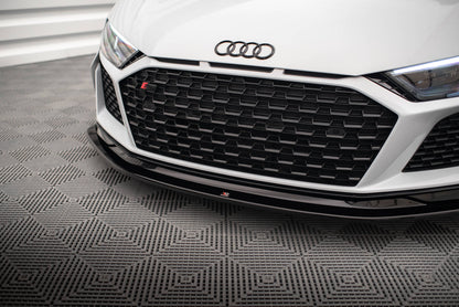 Maxton Front Ansatz V.2 für Audi R8 Mk2 Facelift schwarz Hochglanz