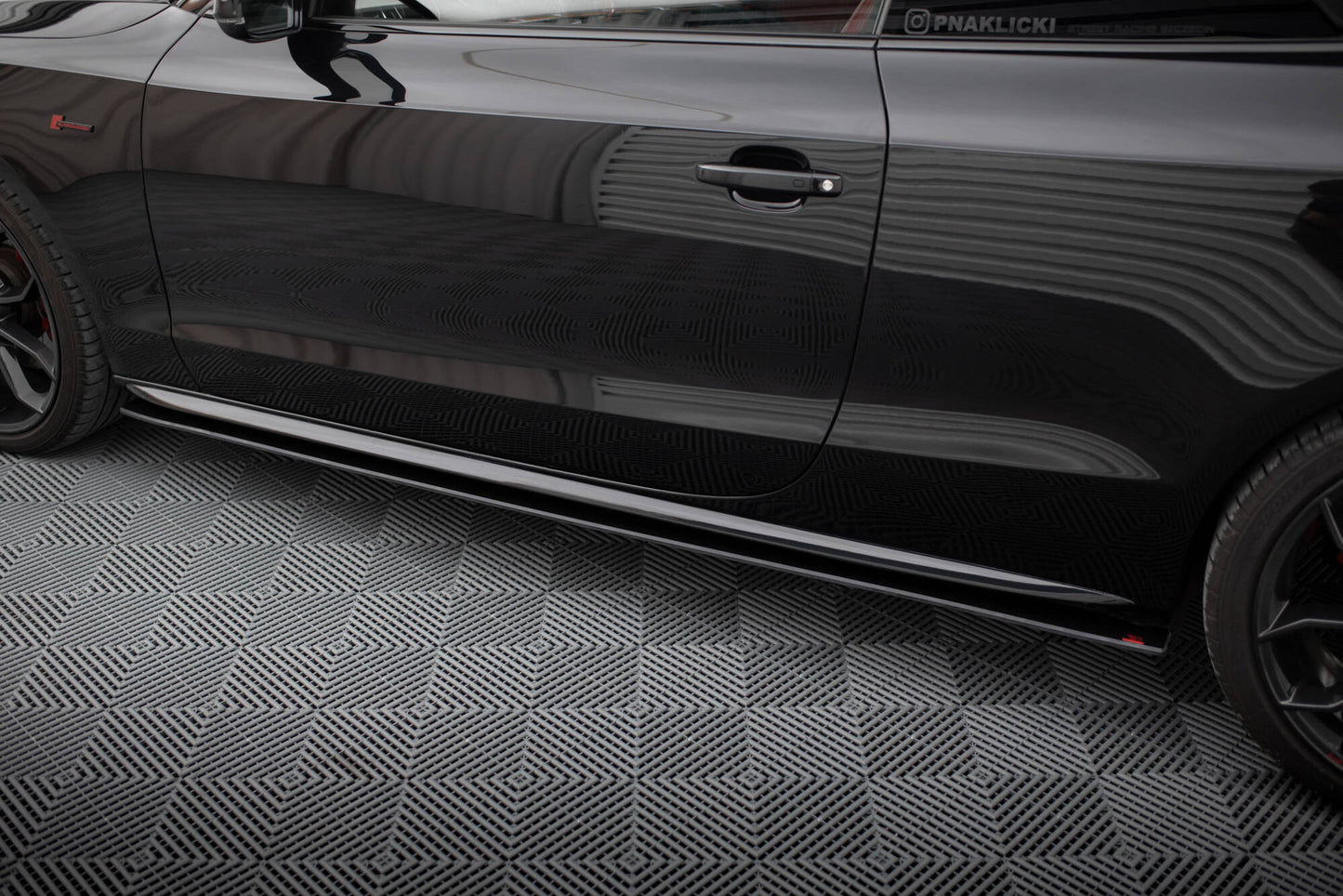 Maxton Street Pro Seitenschweller Ansatz für Audi A5 / A5 S-Line / S5 Coupe / Cabrio 8T / 8T Facelift