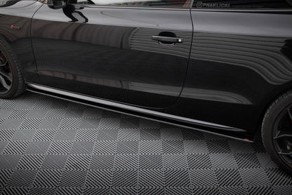 Maxton Street Pro Seitenschweller Ansatz für Audi A5 / A5 S-Line / S5 Coupe / Cabrio 8T / 8T Facelift