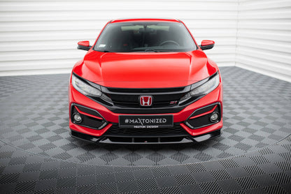 Maxton Front Ansatz für Honda Civic SI Mk10 schwarz Hochglanz