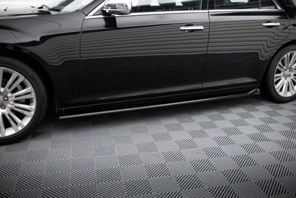 Maxton Seitenschweller Ansatz für Chrysler 300 Mk2 schwarz Hochglanz
