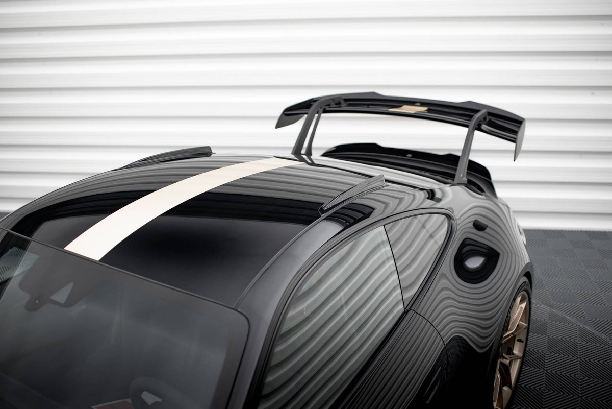 Maxton Kurze Dachschienen Porsche 911 992 GT3 schwarz Hochglanz