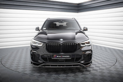 Maxton Front Ansatz V.2 für BMW X5 M-Paket G05 schwarz Hochglanz
