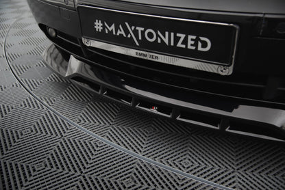 Maxton Front Ansatz für BMW 7 E65 schwarz Hochglanz