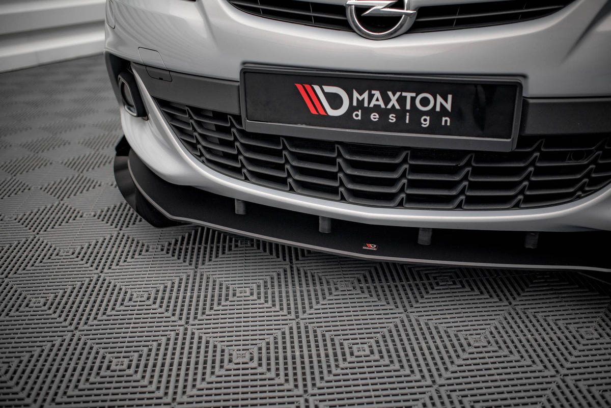 Maxton Street Pro Front Ansatz für +Flaps für V.1 + Flaps Opel Astra GTC OPC-Line J schwarz Hochglanz