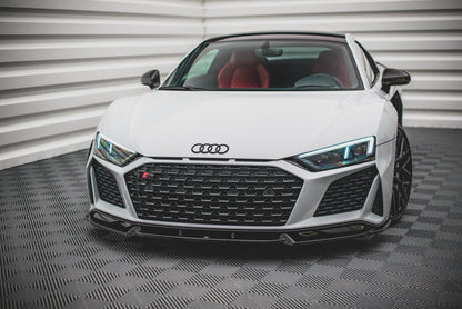 Maxton Front Ansatz V.1 für Audi R8 Mk2 Facelift schwarz Hochglanz