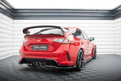 Maxton Höher Spoiler CAP für Honda Civic Type-R Mk 11 schwarz Hochglanz