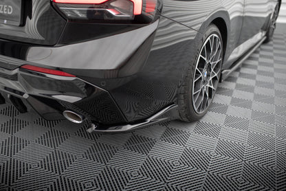 Maxton Heck Ansatz Flaps Diffusor V.4 für BMW 2 G42 schwarz Hochglanz