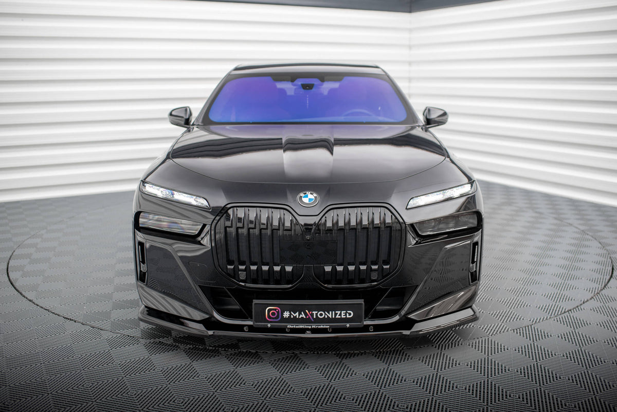 Maxton Front Ansatz V.1 für BMW 7 M-Paket / M760e / i7 M-Paket G70   schwarz Hochglanz