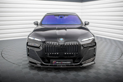 Maxton Front Ansatz V.1 für BMW 7 M-Paket / M760e / i7 M-Paket G70   schwarz Hochglanz