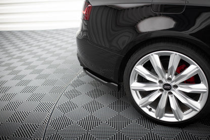 Maxton Heck Ansatz Flaps Diffusor V.2 für Audi S5 / A5 S-Line Coupe / Cabriolet 8T schwarz Hochglanz